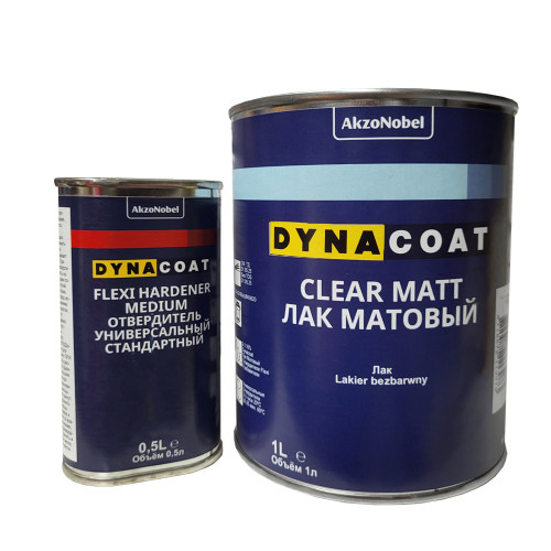 DYNA Clear Matt 2:1 - Комплект матовый лак + отв. 1,5 л