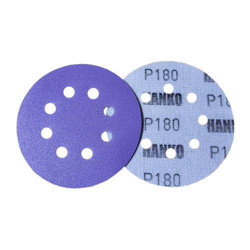 HANKO FILM CERAMIC P180 Инновационные шлифовальные диски (125 мм, 8 отверстий)