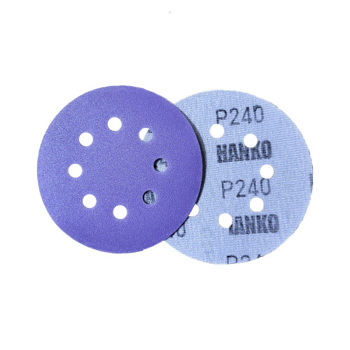 HANKO FILM CERAMIC P240 Инновационные шлифовальные диски (125 мм, 8 отверстий)