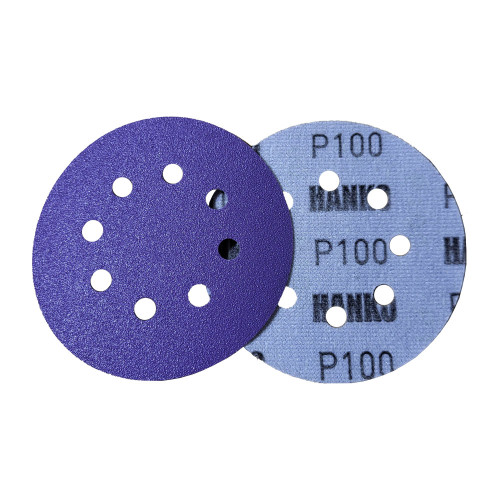 HANKO FILM CERAMIC P100 Инновационные шлифовальные диски (125 мм, 8 отверстий)